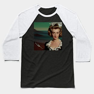 The Timeless Talent of Bette Davis Baseball T-Shirt